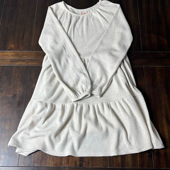 Cat & Jack Girls Beige Knit Dress XL - Picture 1 of 10